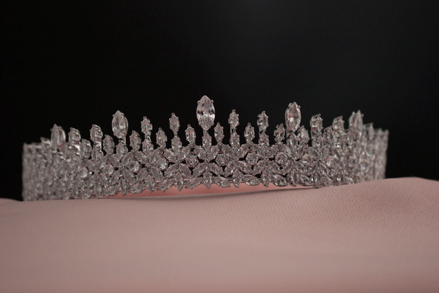 Bridget tiara bruids kroon haar accessoires