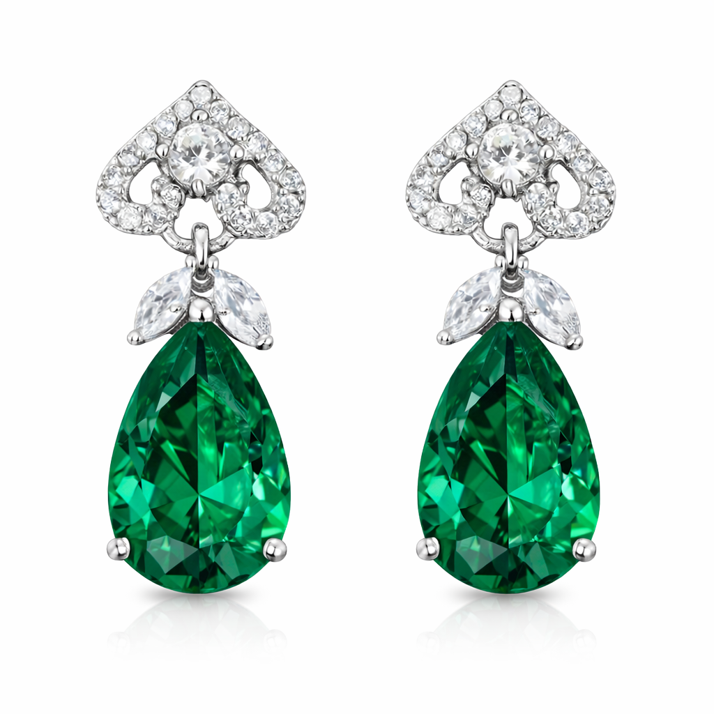 Catalina groene oorbellen