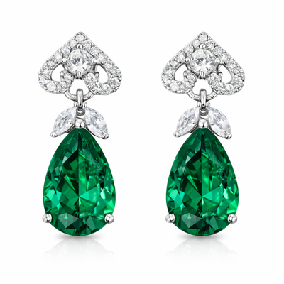 Catalina groene oorbellen