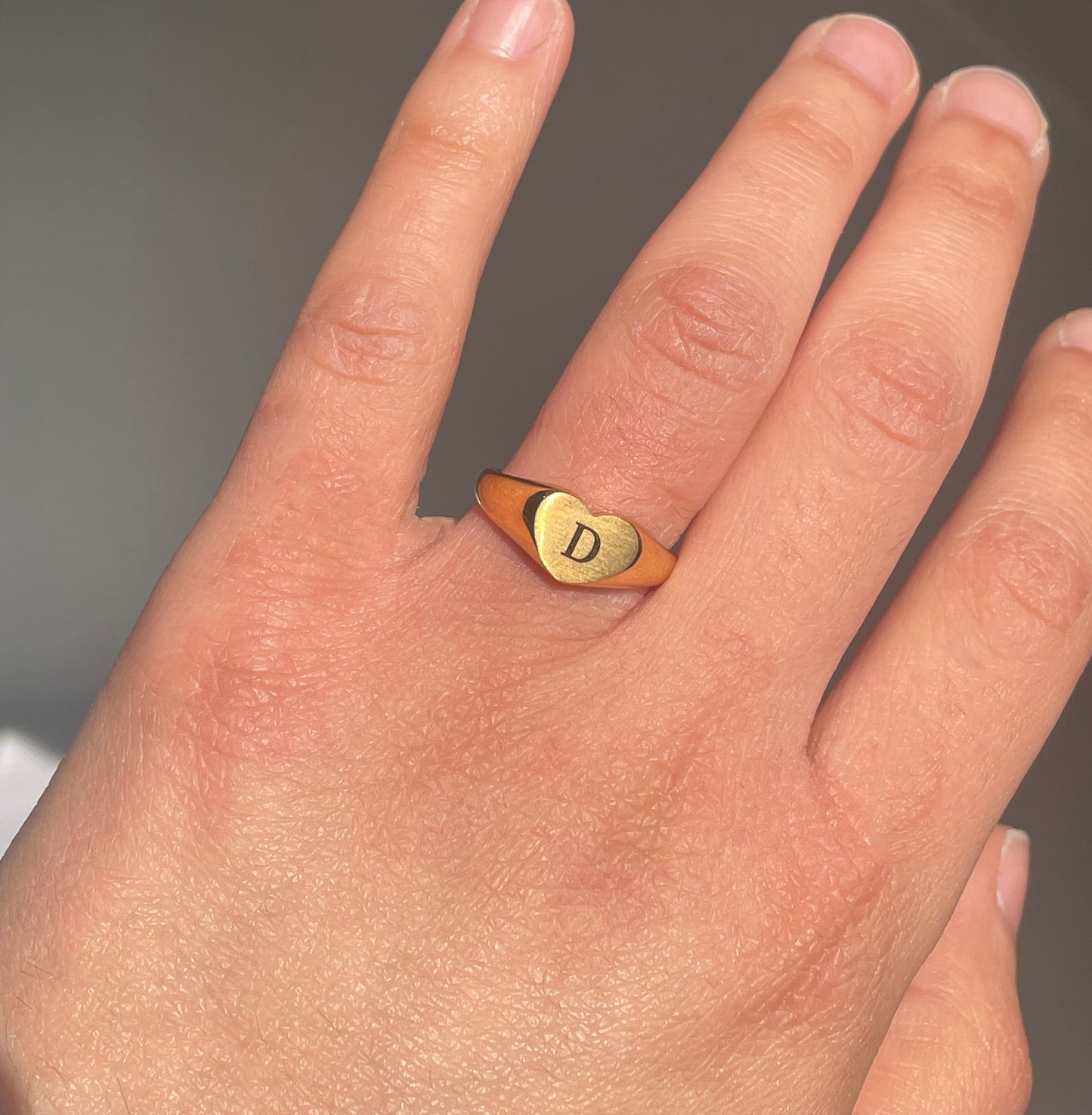 Gepersonaliseerde ring hart