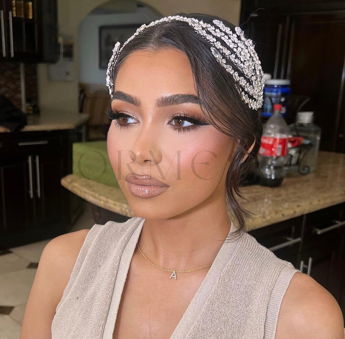 Leora silver hair accessory