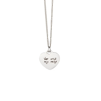 Personalized heart necklace