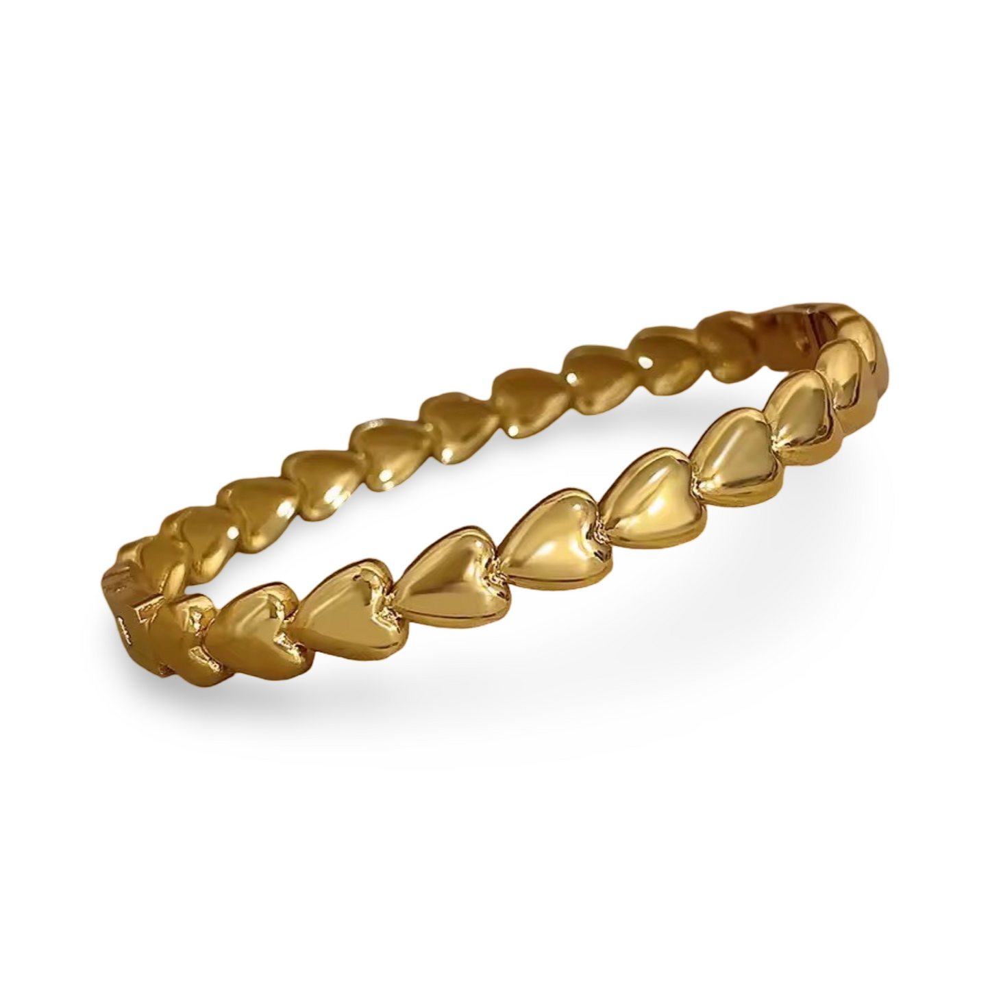 Gouden harten armband