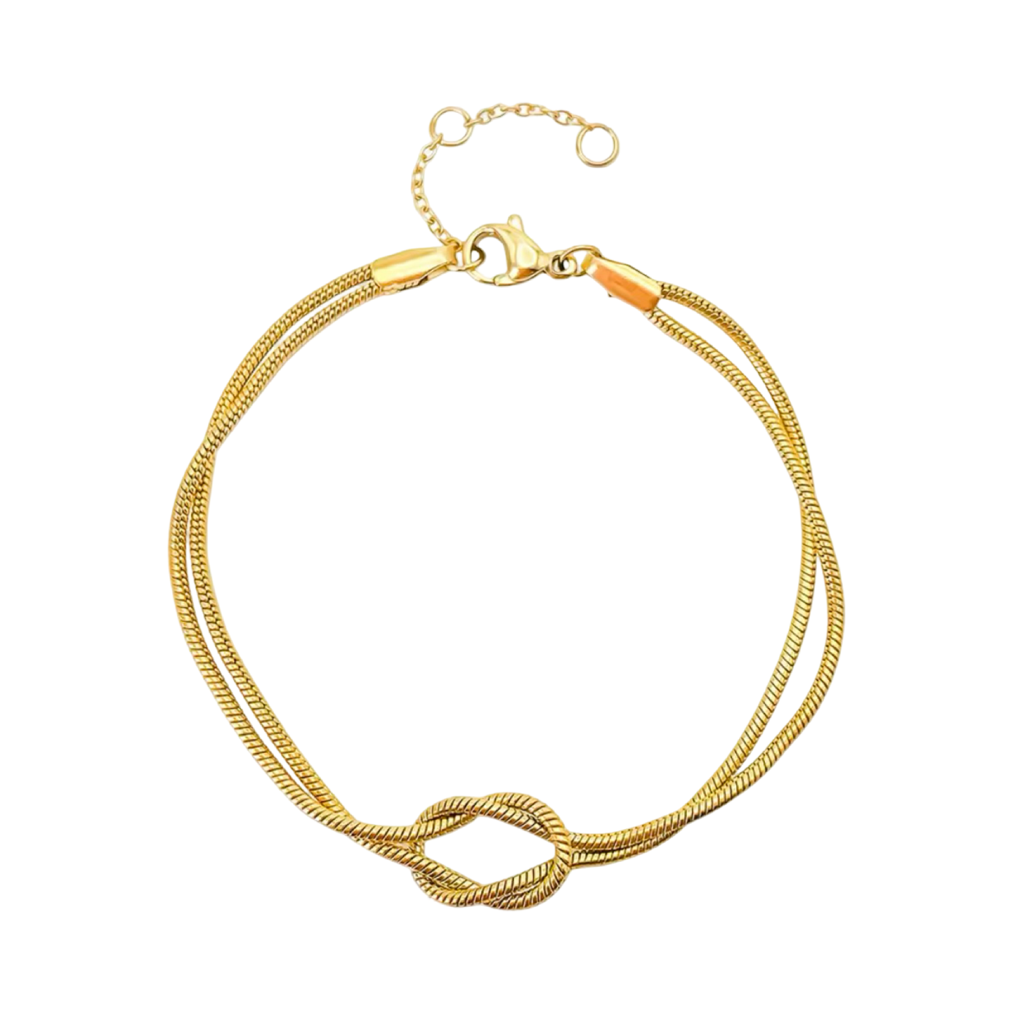 Luxe knoop armband goud