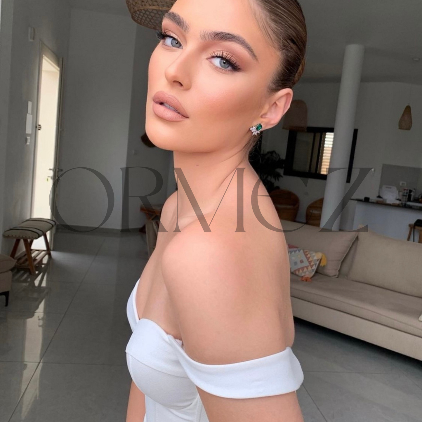 Opulence oorbellen fuchsia/rood