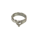 Knoop ring zilver