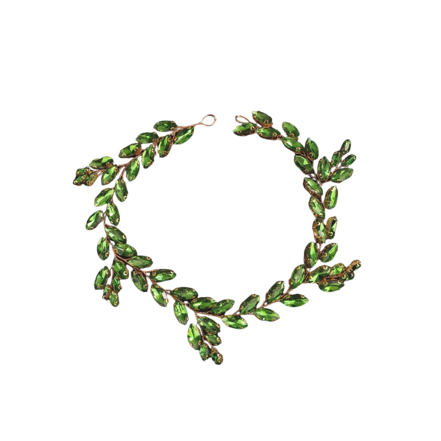 Imani Grüner langer Haarschmuck