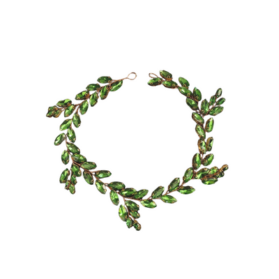 Imani Grüner langer Haarschmuck