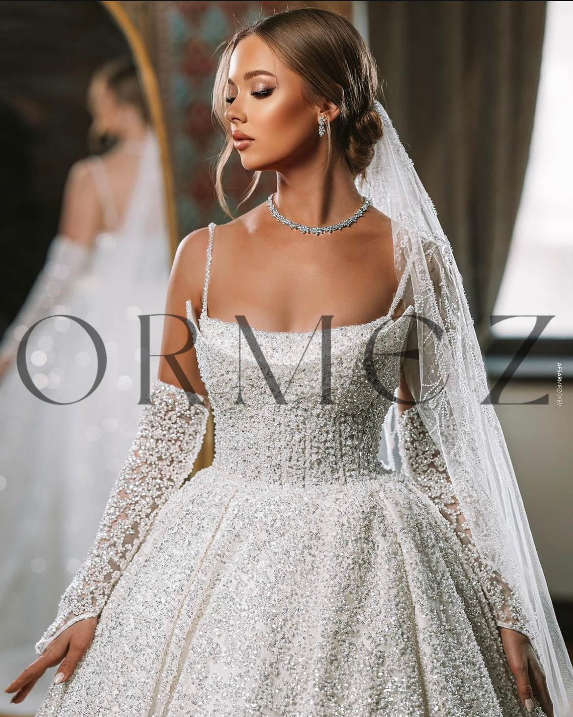 Silbernes Brautschmuckset