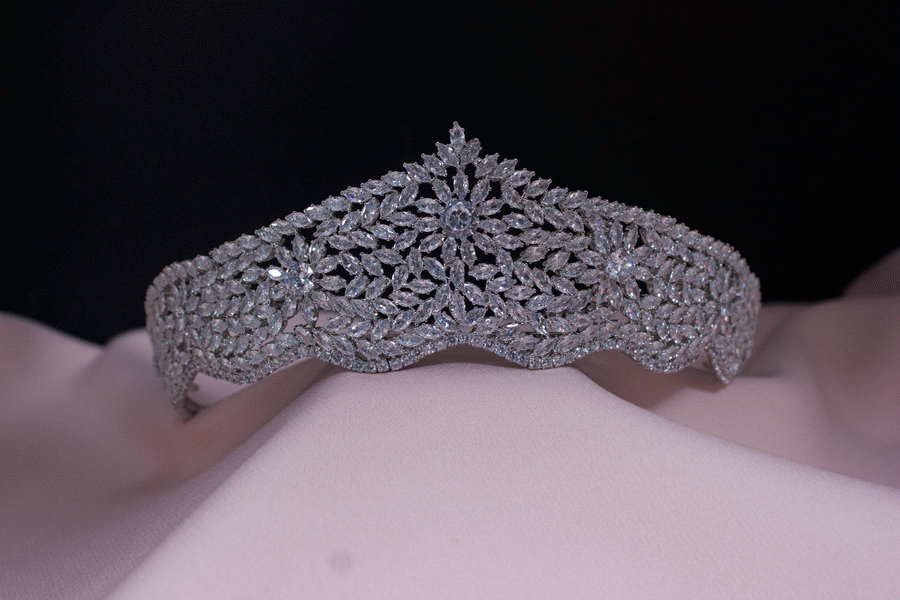 Liana tiara bridal crown hair accessories