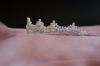 Malika tiara bridal crown hair accessories