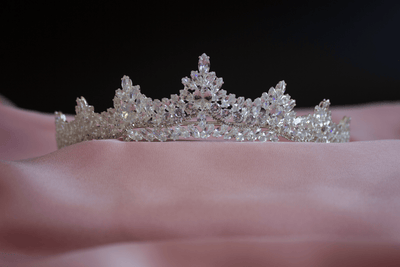 Malika tiara bridal crown hair accessories