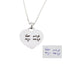 Eigen handschrift gepersonaliseerde hart ketting