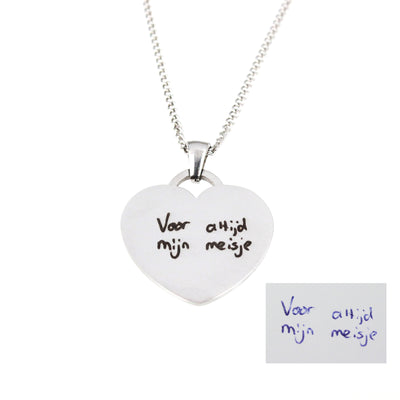 Personalized heart necklace