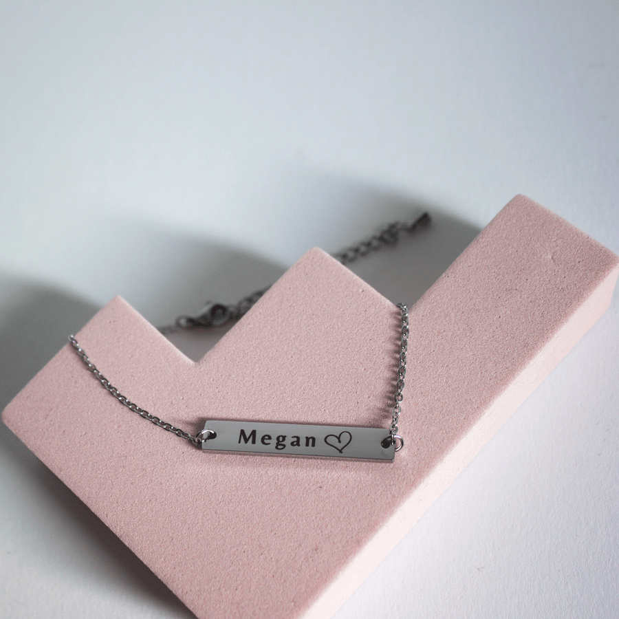 Personalized rectangle bracelet