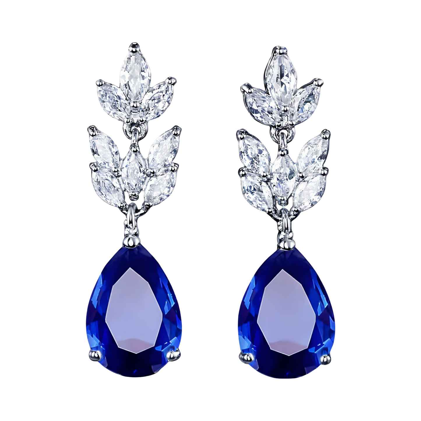 Nathania blauwe oorbellen