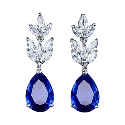 Nathania blauwe oorbellen