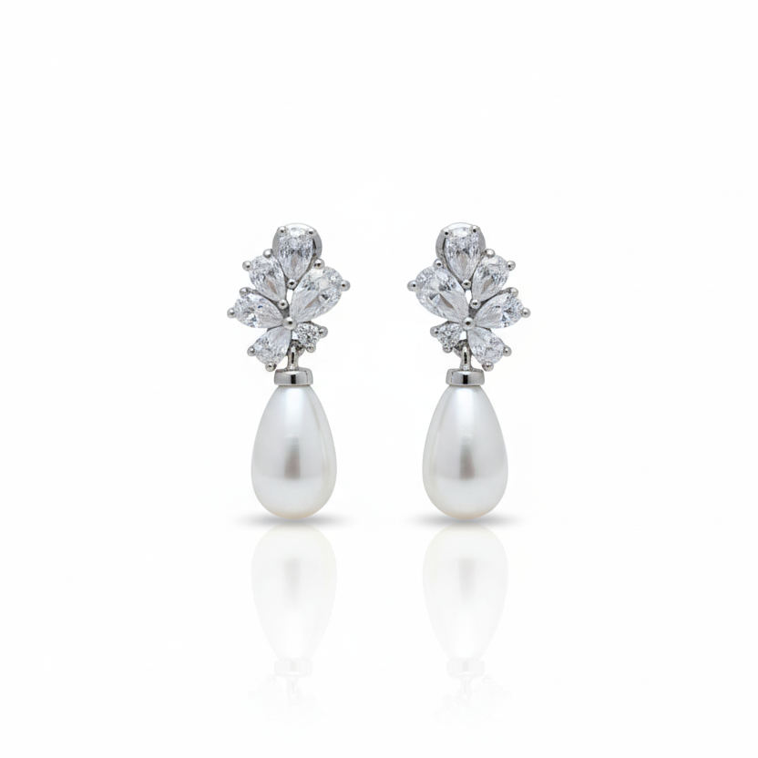 Nereza parel oorbellen