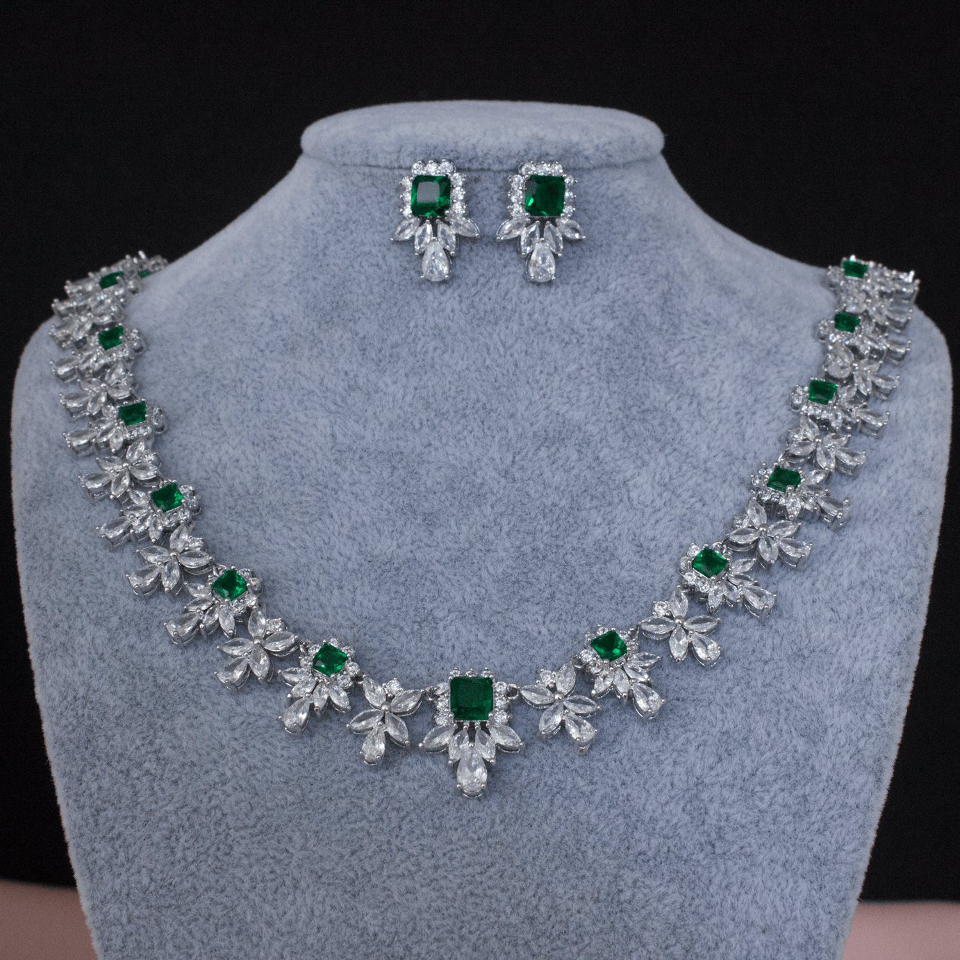 Promise grünes Schmuckset