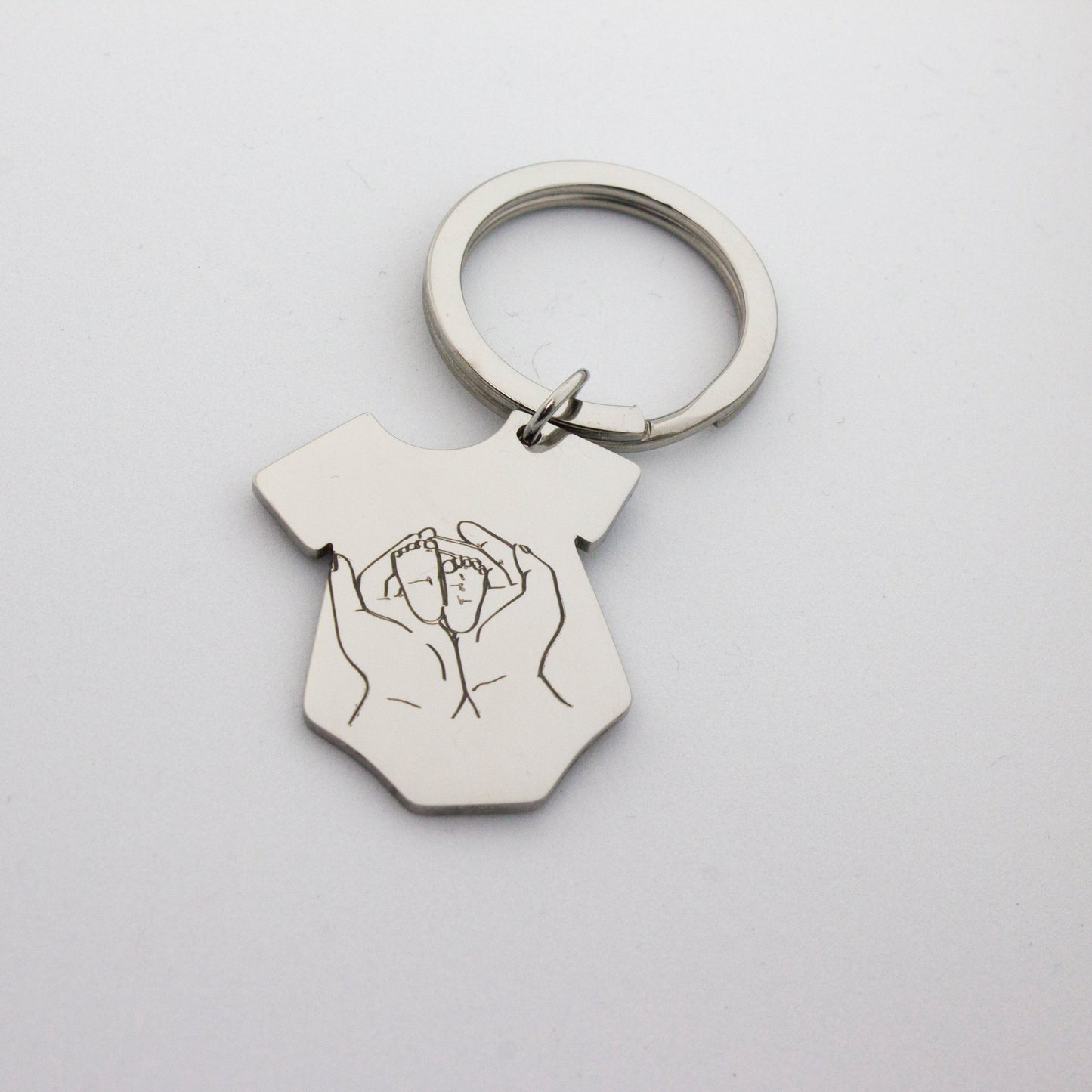 Gepersonaliseerde romper sleutelhanger