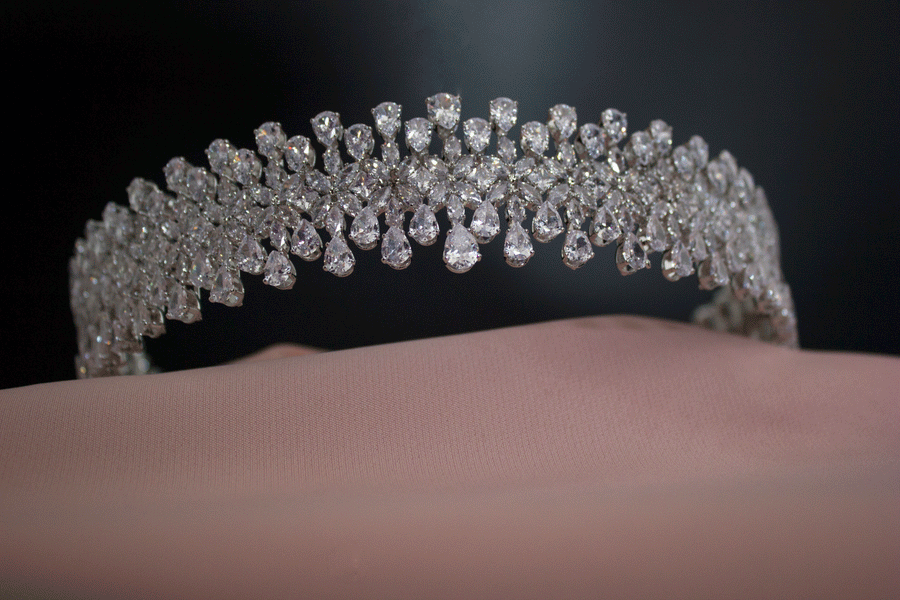 Rowina bruids haaraccessoires tiara