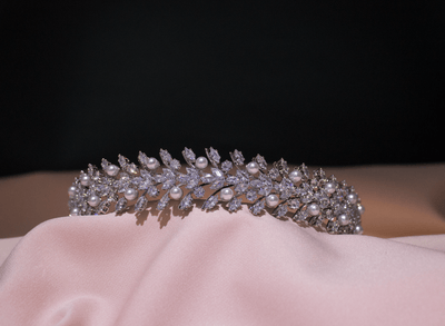 Ruby bridal headband hair accessories tiara