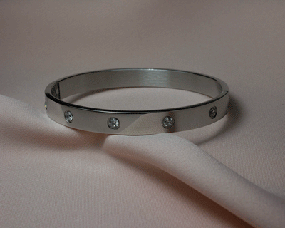 Armband aus Silber mit Diamanten