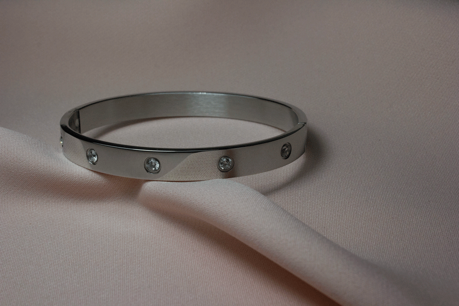 Armband aus Silber mit Diamanten
