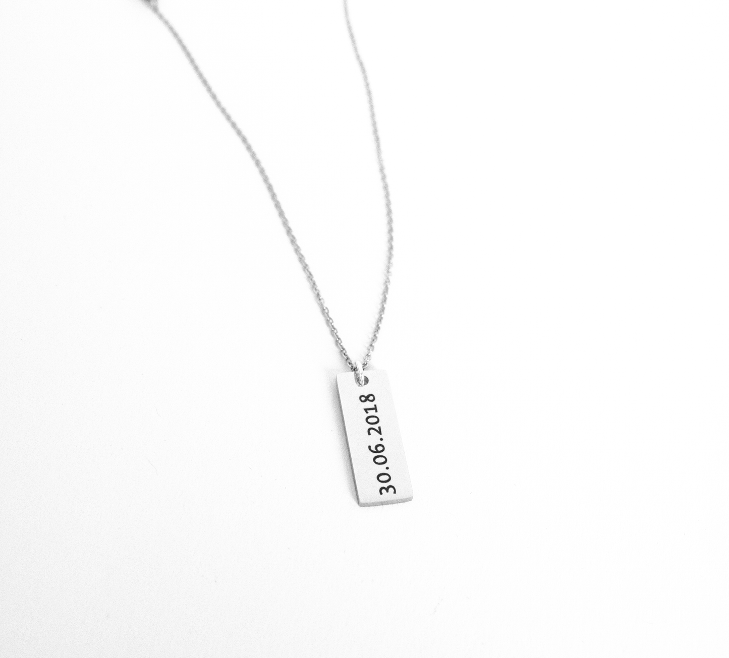 Gepersonaliseerd rechthoek ketting