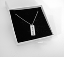 Gepersonaliseerd rechthoek ketting