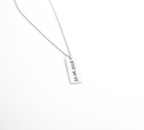 Personalized Rectangle Necklace