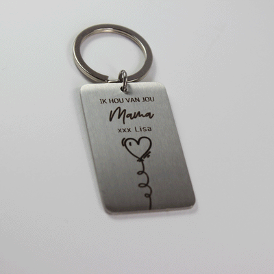 I love you mom keychain