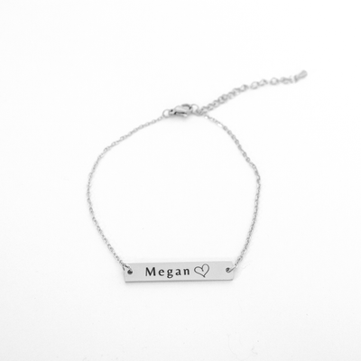 Gepersonaliseerde rechthoek armband